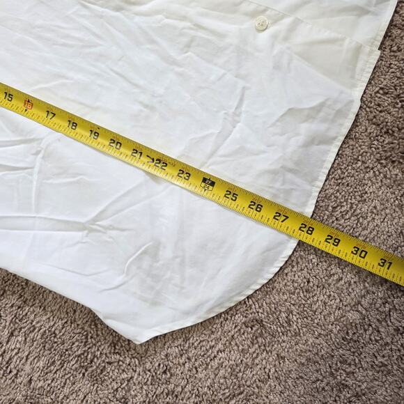 Vintage Embroidered Cottage Prairie White Button Up Top Womens 18W Boho Grandma - Picture 8 of 9